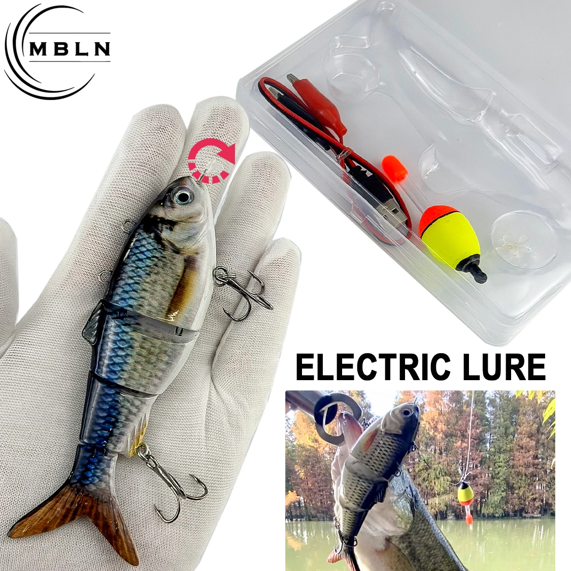 Señuelo inteligente recargable 130mm 42g