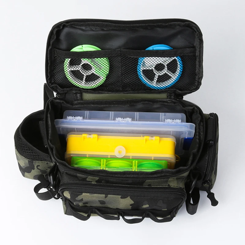 Bolso bandolera pesca con riñonera y caja de señuelos - imagen 5