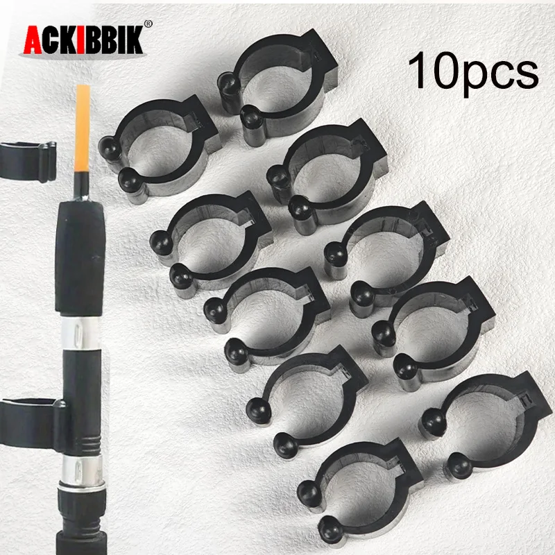 Ackibbik soporte pared caña de pescar con clips para almacenamiento