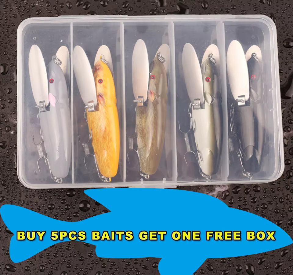 Señuelo Topwater Ratán para Lubina – Superficie con alas metálicas - imagen 5