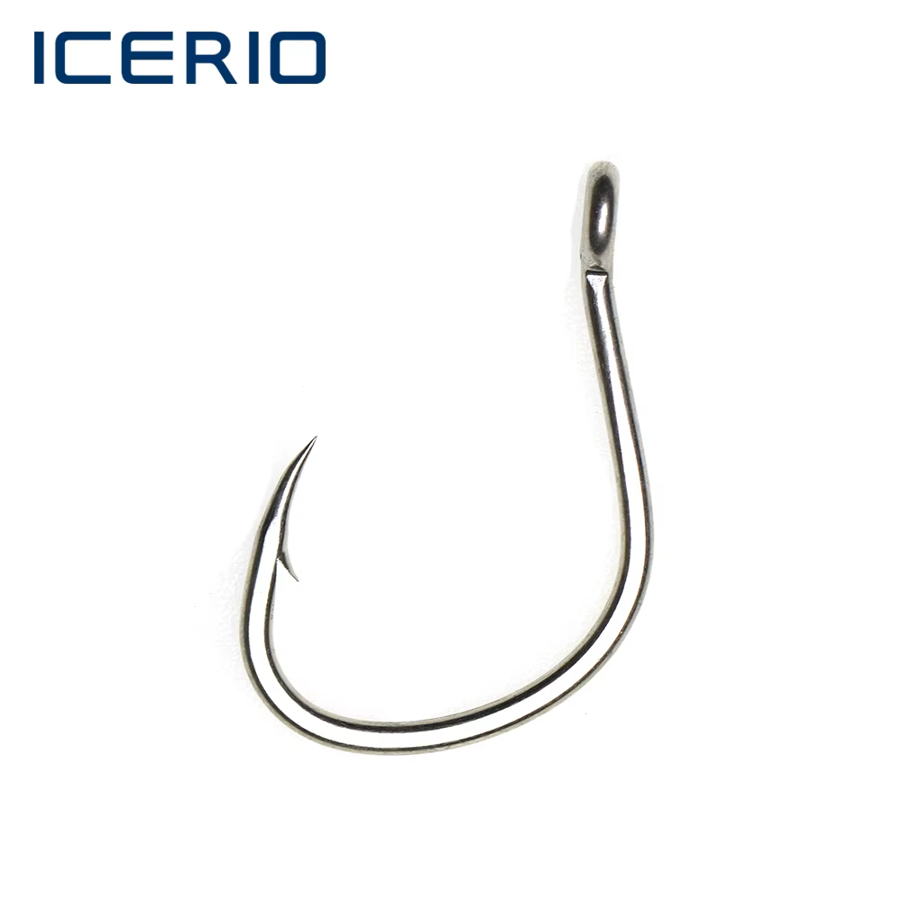 ICERIO Anzuelos Jigging para agua salada con púas de acero al carbono