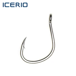 ICERIO Anzuelos Jigging para agua salada con púas de acero al carbono
