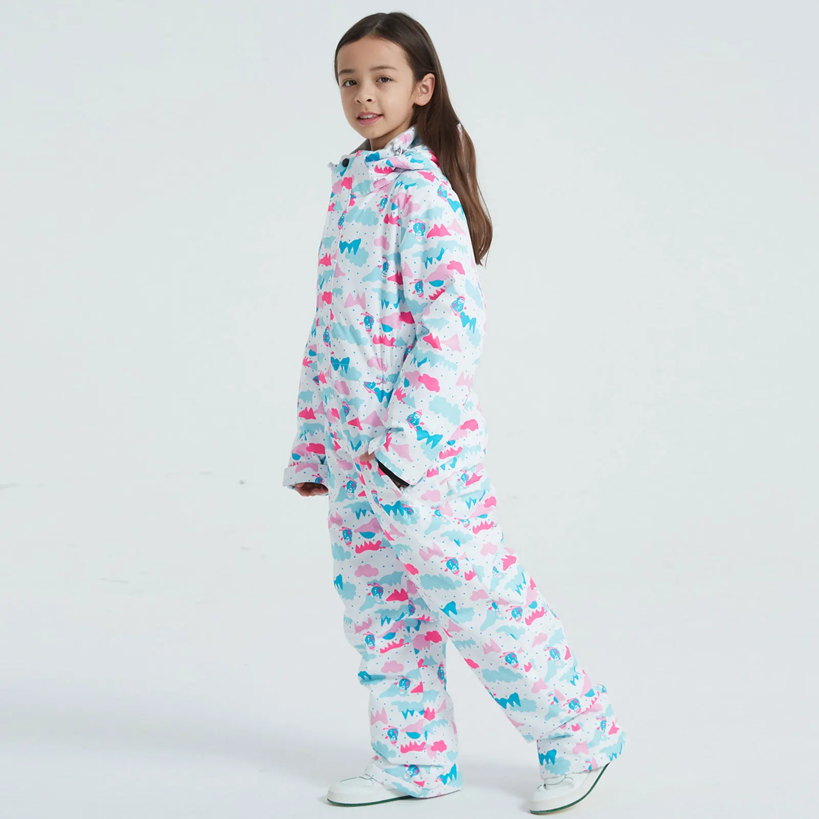 Mono infantil impermeable cortavientos AMUR LEOPARD