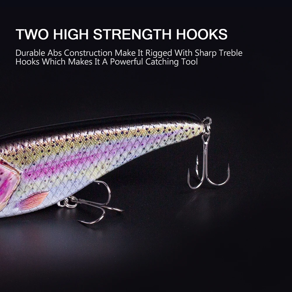 Hanlin Glide Jerkbait – Crankbait duro para lubina y black bass - imagen 5