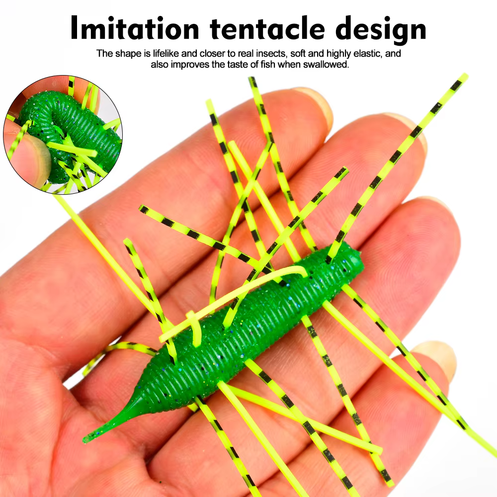 Caterpillar Sunlure – Carnada suave de gusano para lubina y atún - imagen 4