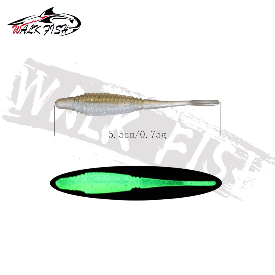 Vinilos Luminosos Walk Fish 55mm para Trucha - imagen 3
