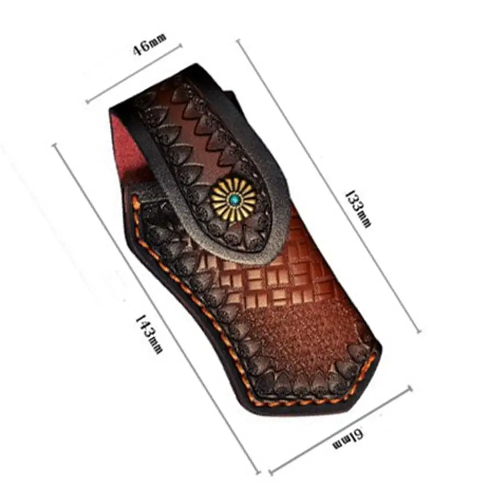 Funda plegable de cuchillo de cinturón con linterna y presilla - imagen 2