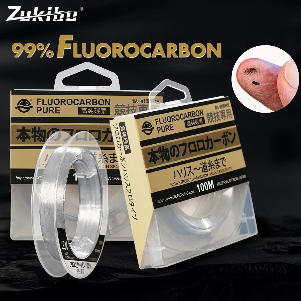ZUKIBO Líder Fluorocarbono Invisible – Resistente