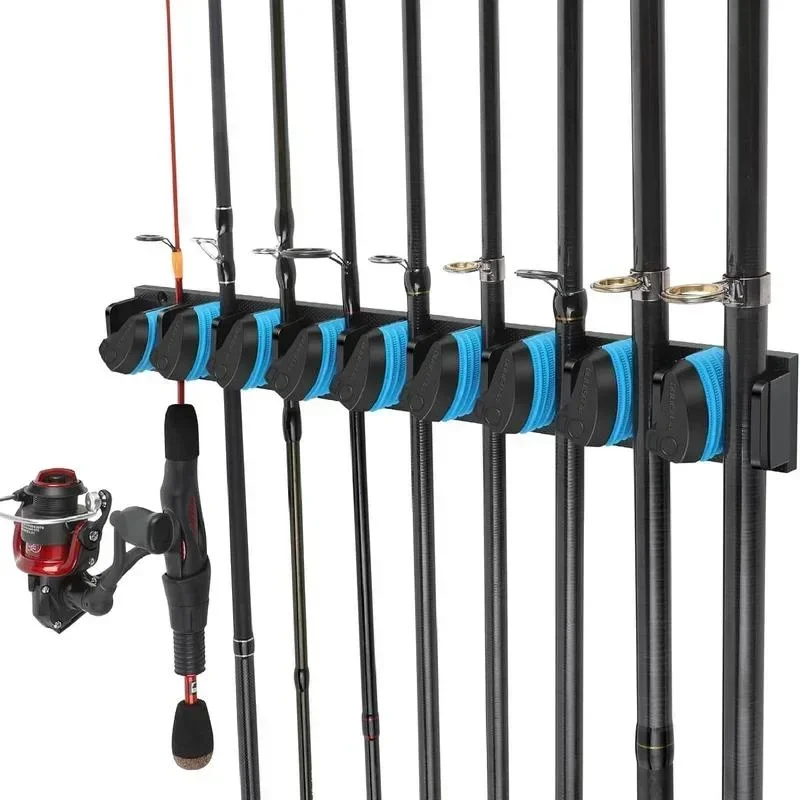 Soporte de pared ajustable para cañas de pesca con espuma protectora - imagen 2