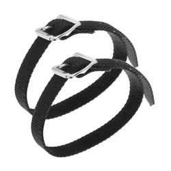 1 Par de Correas para Espuelas con Hebilla de Aleación, Ajustables, para Botas Western y Británicas, Accesorios Ecuestres de Metal Reforzado