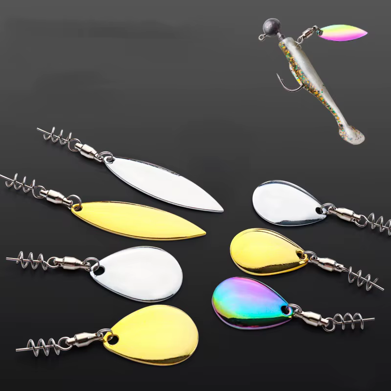 Cucharilla de pesca con lentejuelas — señuelo giratorio