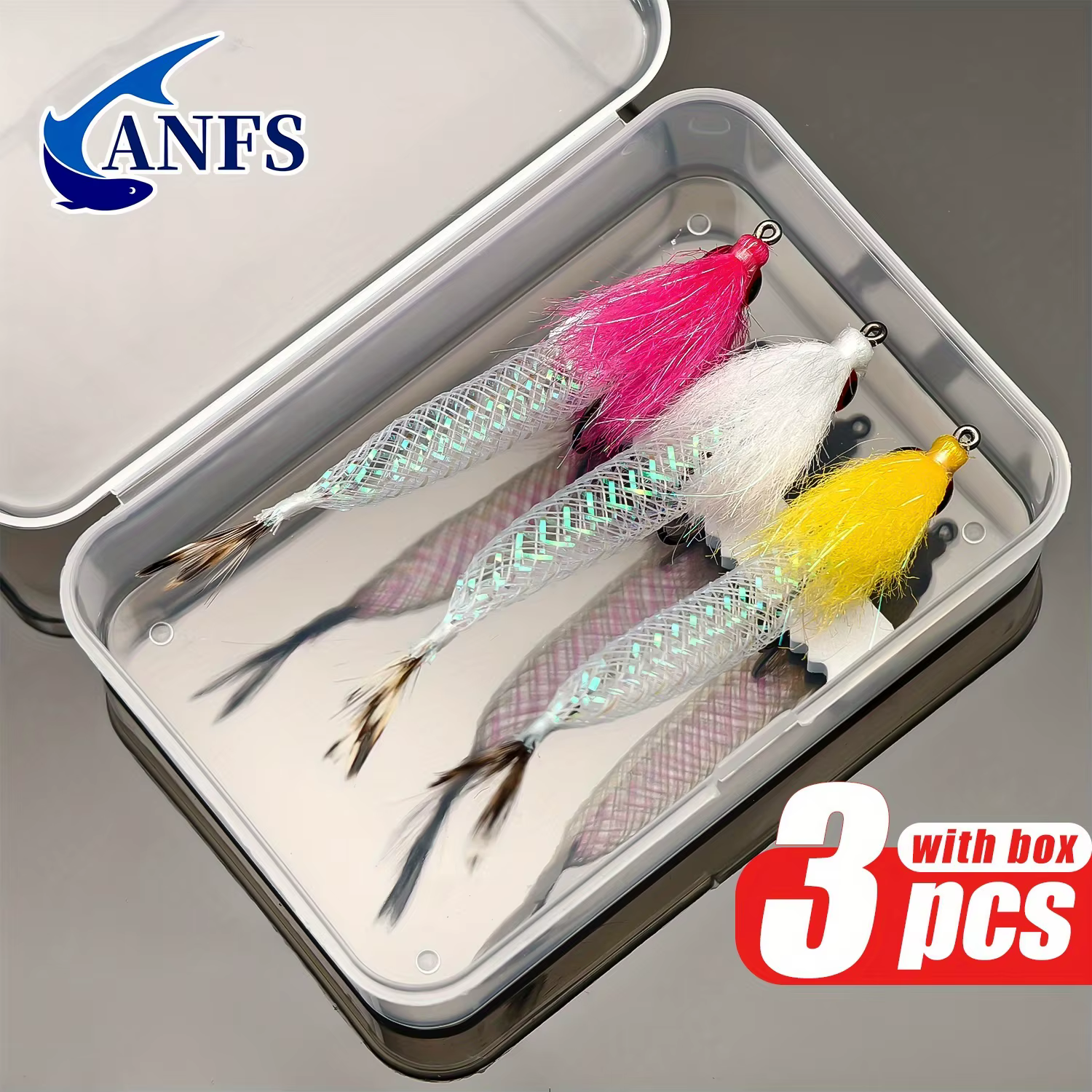 Set de moscas húmedas ANFS para trucha y black bass
