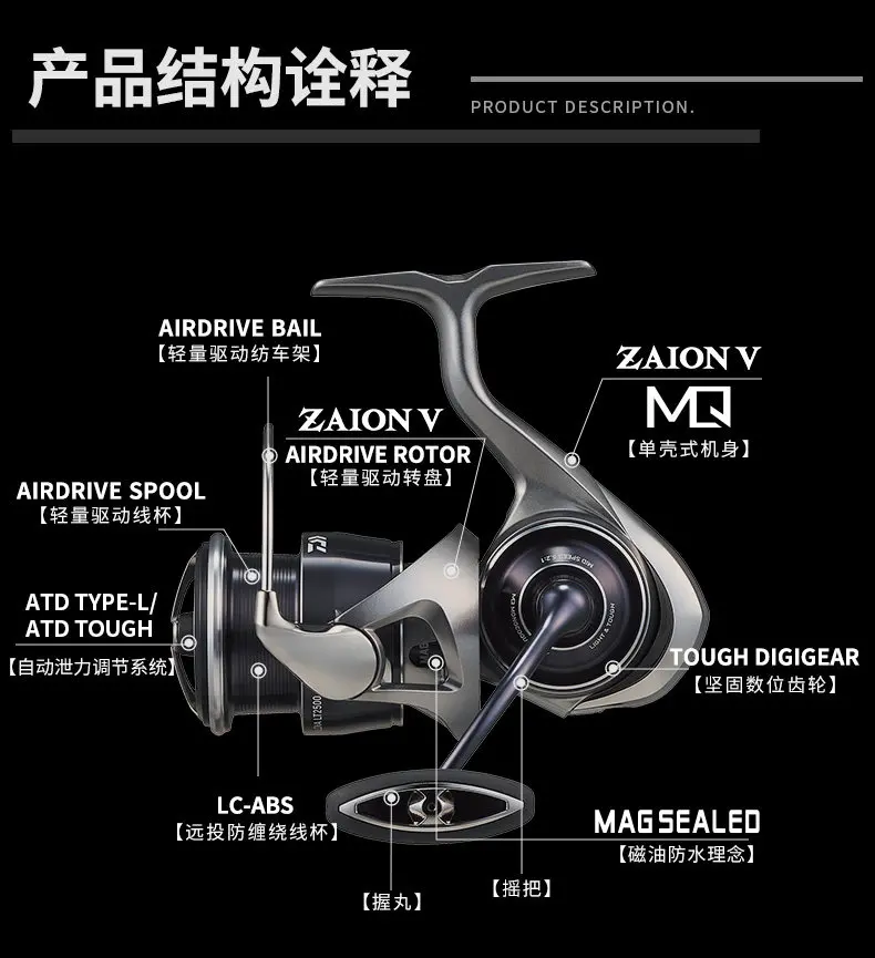 Detalle de la bobina DAIWA CALDIA