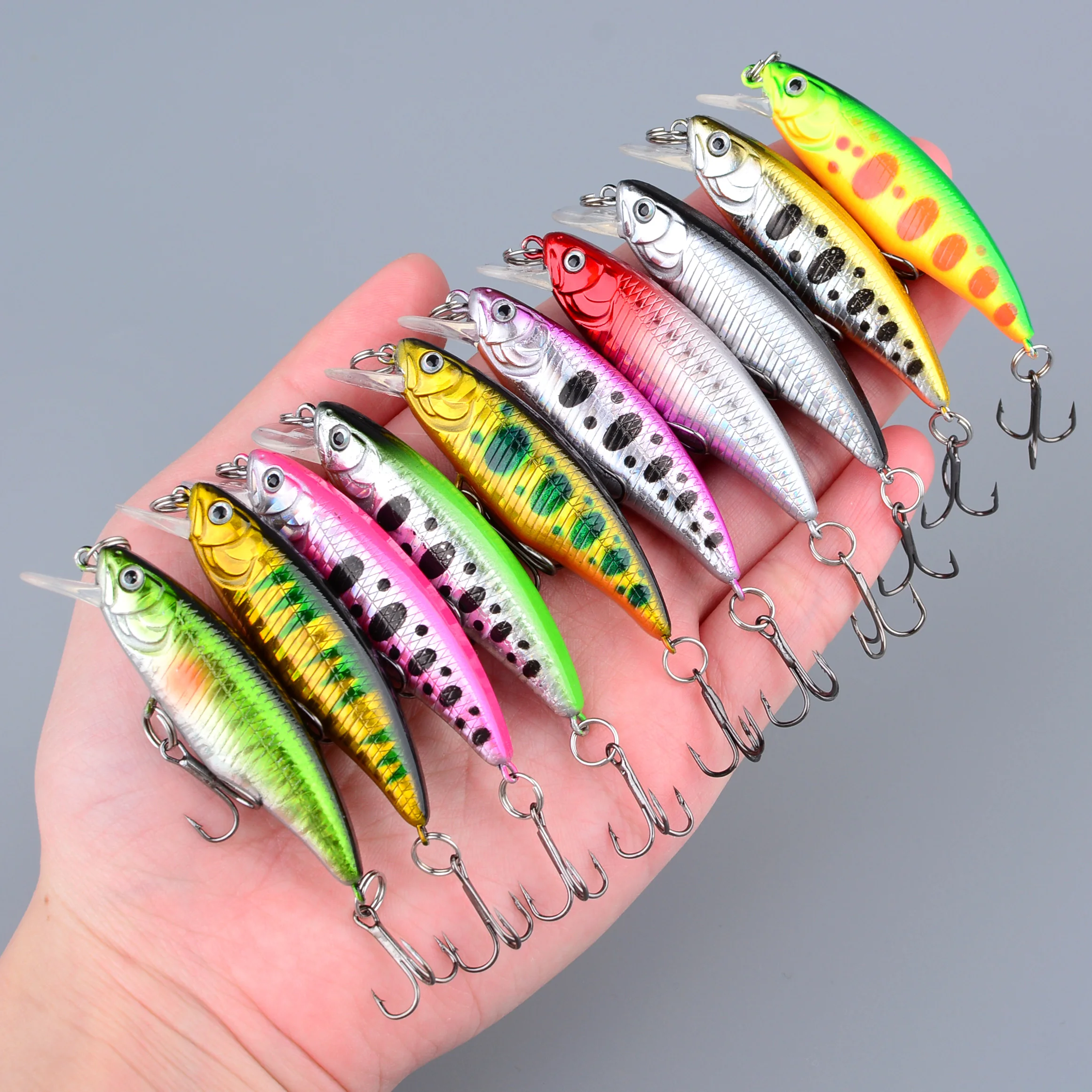 Jerkbait hundidor minnow realista para lubina y trucha Swimbait