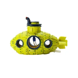 Adorno acuario submarino de resina con cueva para peces y gambas