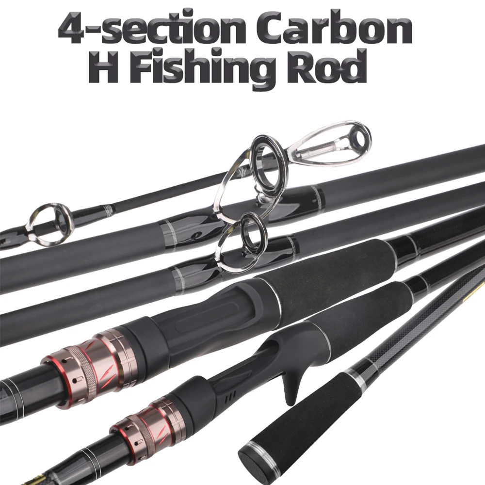 Caña spinning viaje 4 piezas – Carbono lance 15-35g - imagen 4