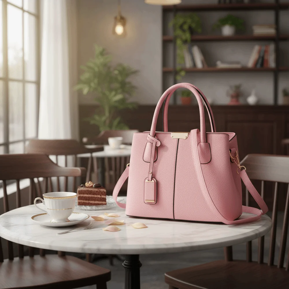 Bolso bandolera de PU elegante para mujer, gran capacidad - imagen 4