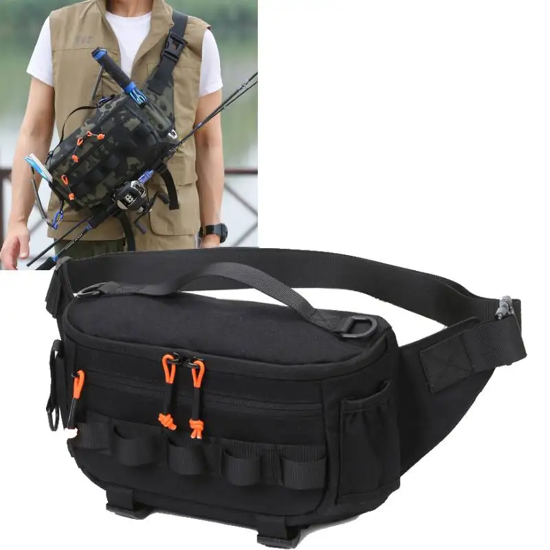 Riñonera táctica Molle – Bolsa de pesca para pecho y senderismo