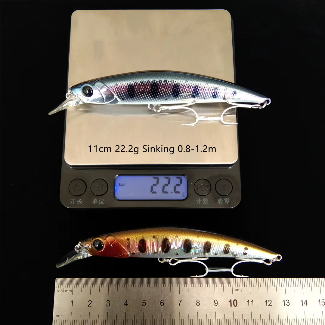 TSURINOYA Minnow 110S - Señuelo de lanzamiento para trucha y lubina - imagen 5