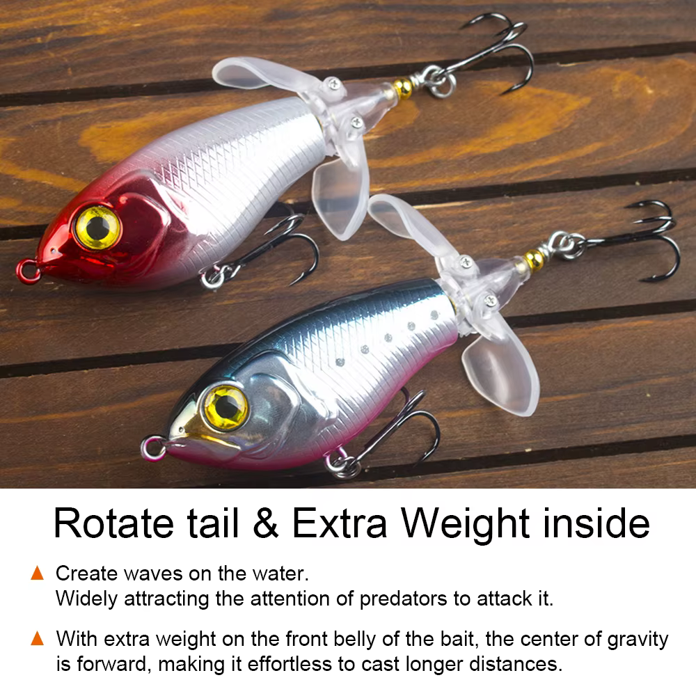 Wobbler Topwater Hercules Doble Pala – 6,5 cm 9 g - imagen 2