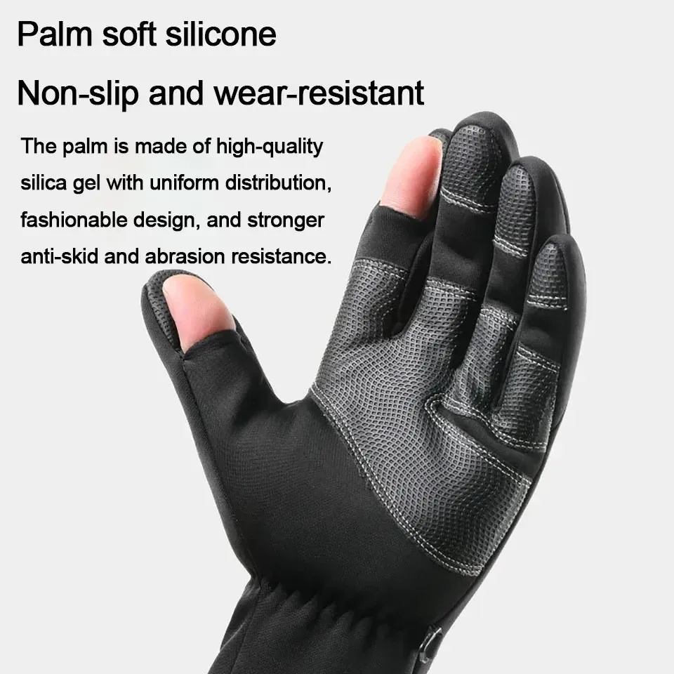 Guantes de pesca de invierno táctiles – Impermeables y antideslizantes - imagen 3