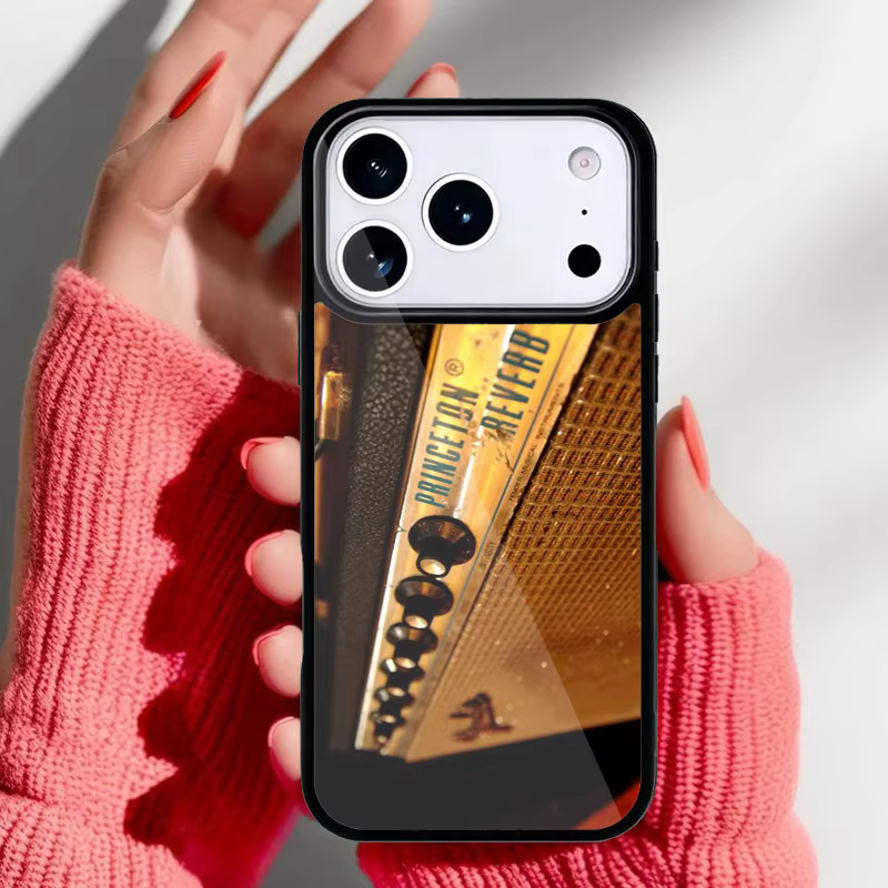 Ángulo lateral de la funda retro