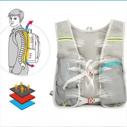 Mochila impermeable ultraligera de nailon con reflectores y hidratación