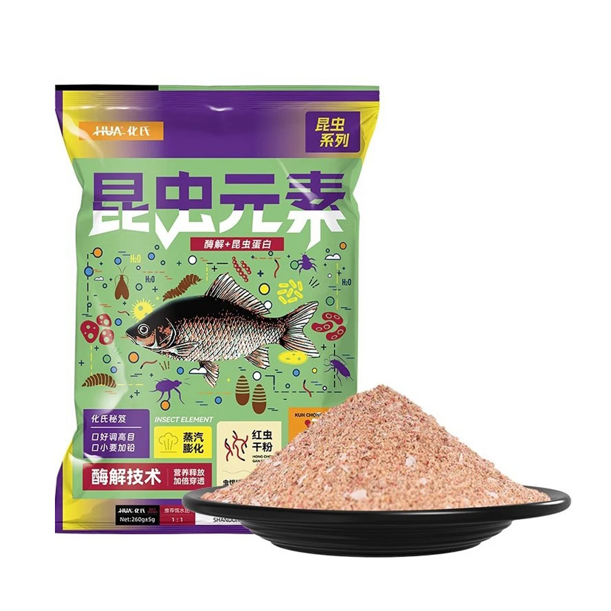 Cebo proteico Huashi Element Series carpa y cruciana primavera-verano