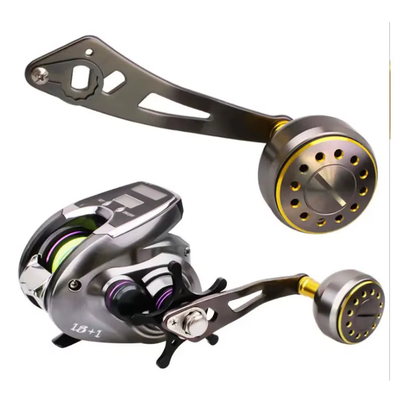 Manivela de repuesto para carrete de baitcasting en aleación ligera