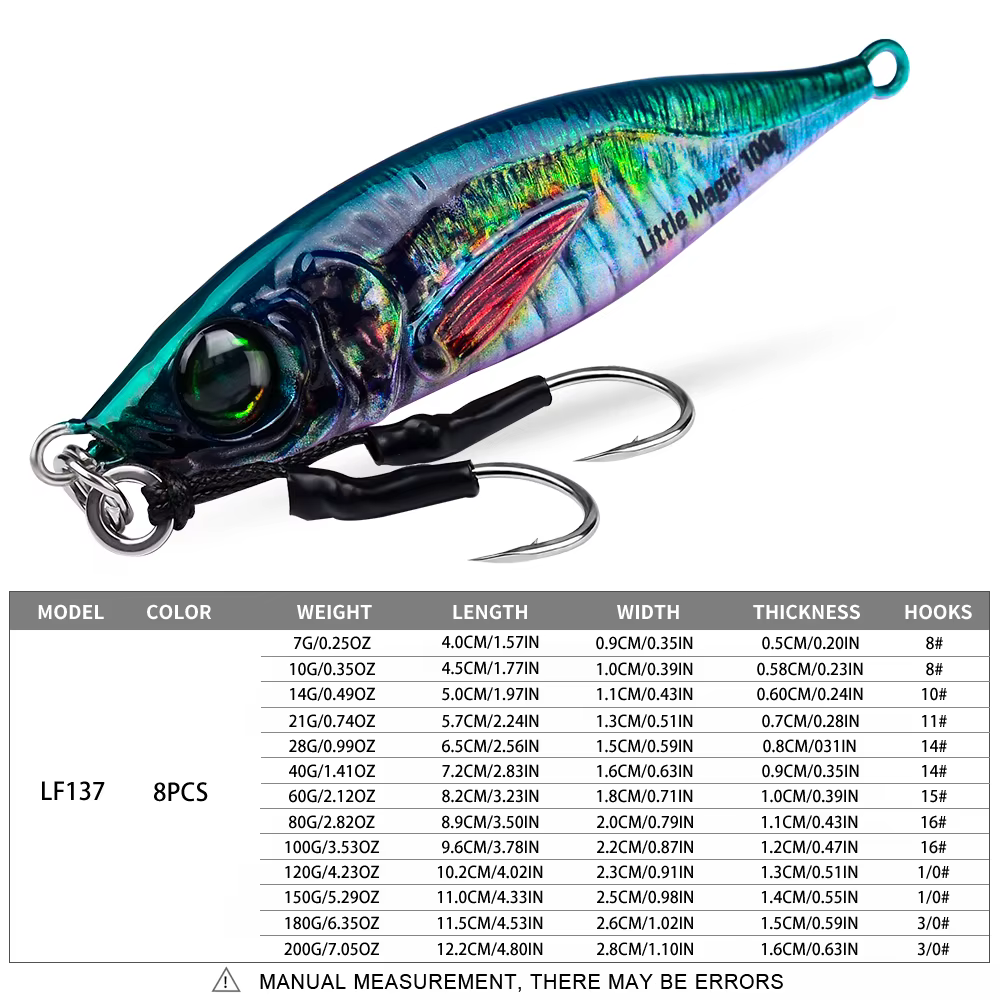 Señuelo Biónico Luminoso PROBEROS 0.25-2.82oz – Escamas de Pez - imagen 4
