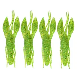 Vinilos cangrejo blandos de PVC ligeros artificiales para pesca carpas