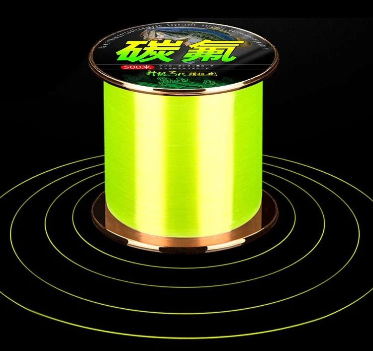 Línea fluorocarbonada en uso