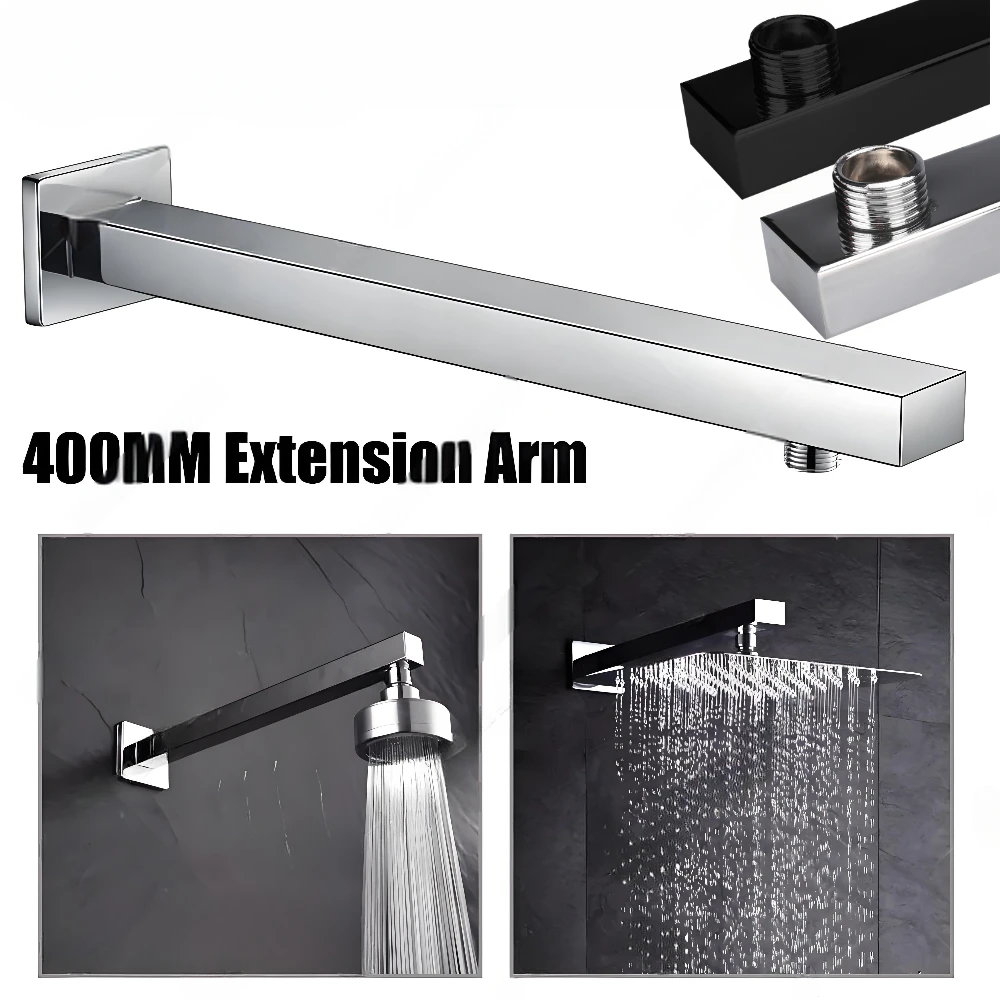 Brazo de ducha acero inoxidable extensible oculto 30/40 cm