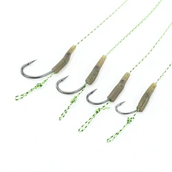 Anzuelos Hair Rig Hirisi con púas – Acero carbono para carpa