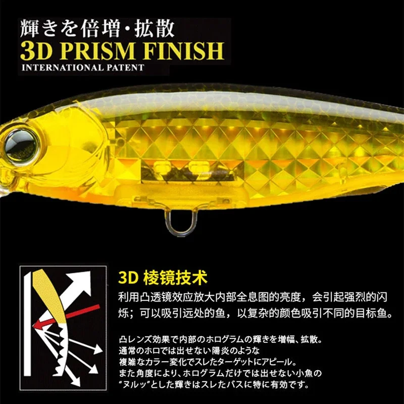 Wobbler flotante pececillo para trucha swimbait con sonajero - imagen 3