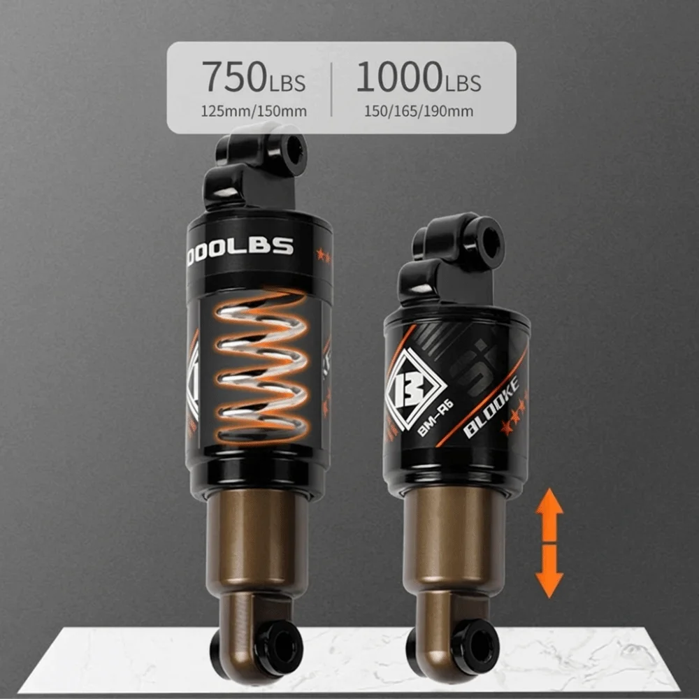 Amortiguador de bicicleta de aluminio con kit de tornillos y aceite - imagen 4