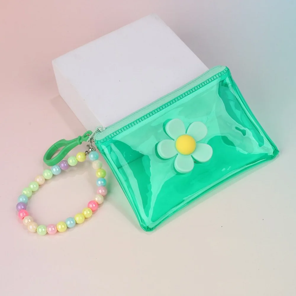 Porta tarjetas PVC transparente con cremallera billetera - imagen 3