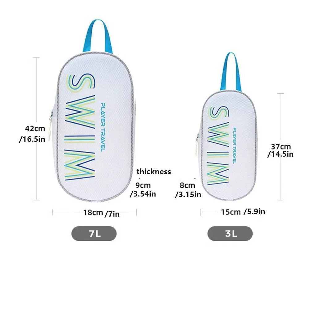 Bolso de natación impermeable ISKYBOB en color negro con compartimento transparente
