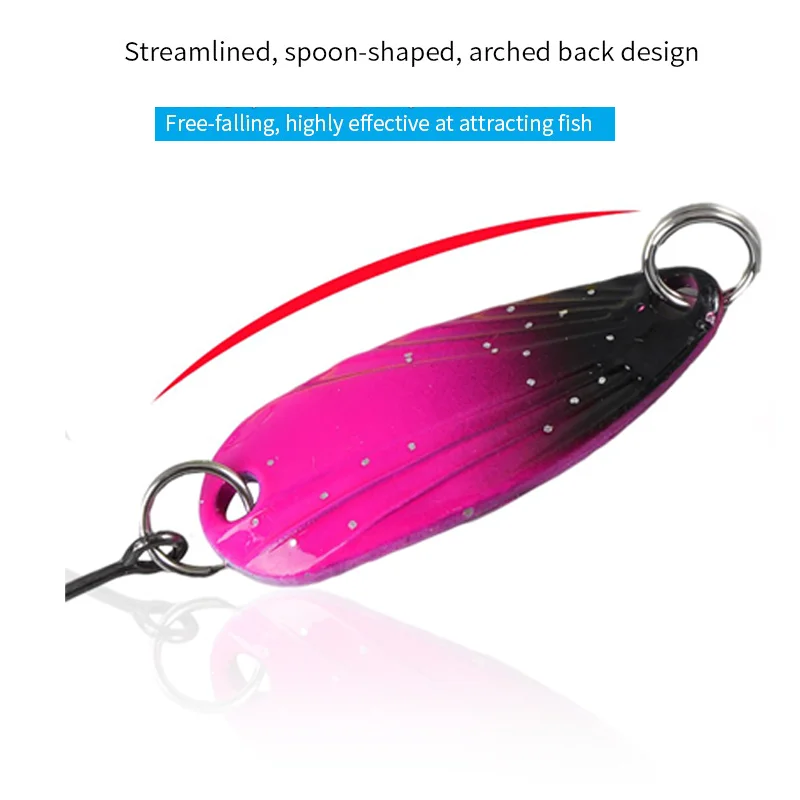 Señuelos mini cuchara oscilantes BRAVMACK para trucha y lubina - imagen 2