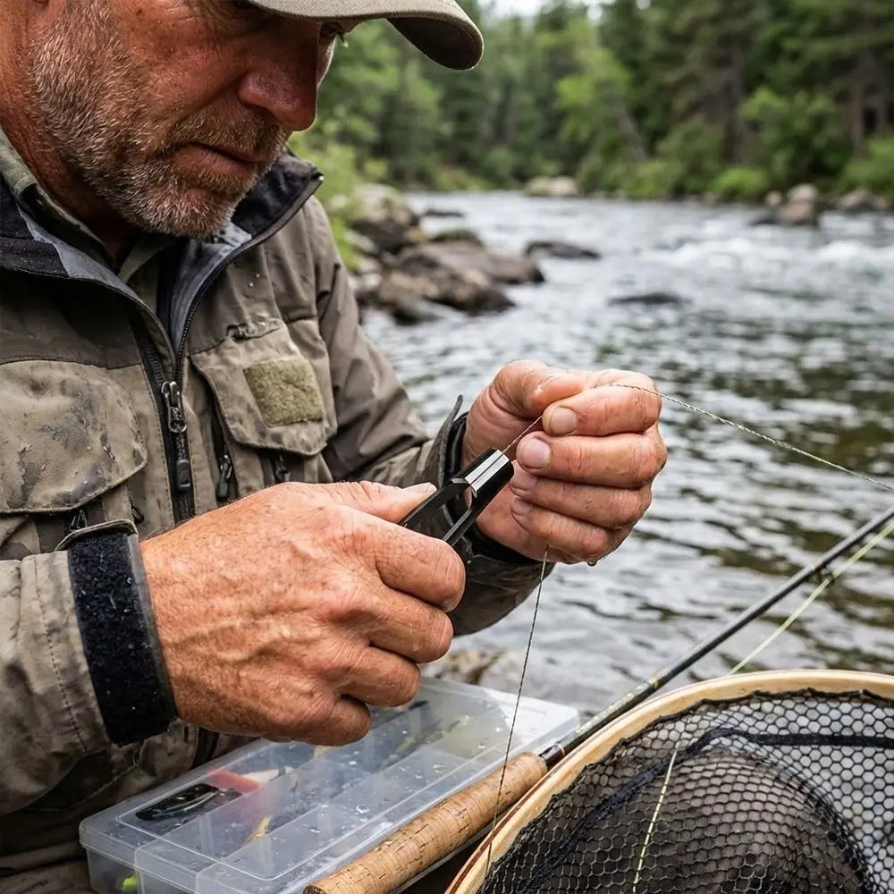 Mini tijeras de pesca compactas para línea de nylon