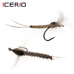 ICERIO Mosca Seca CDC Mayfly - Pelo de ciervo para trucha