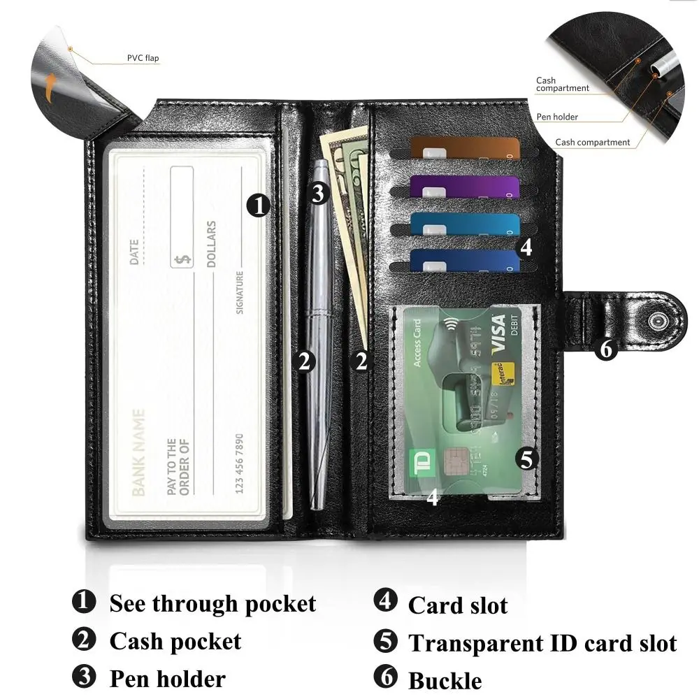 Tarjetero y espacios para documentos y tarjetas