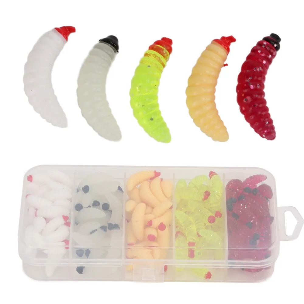 Señuelos de vinilo PVC tipo gusano para pesca en lago - imagen 5