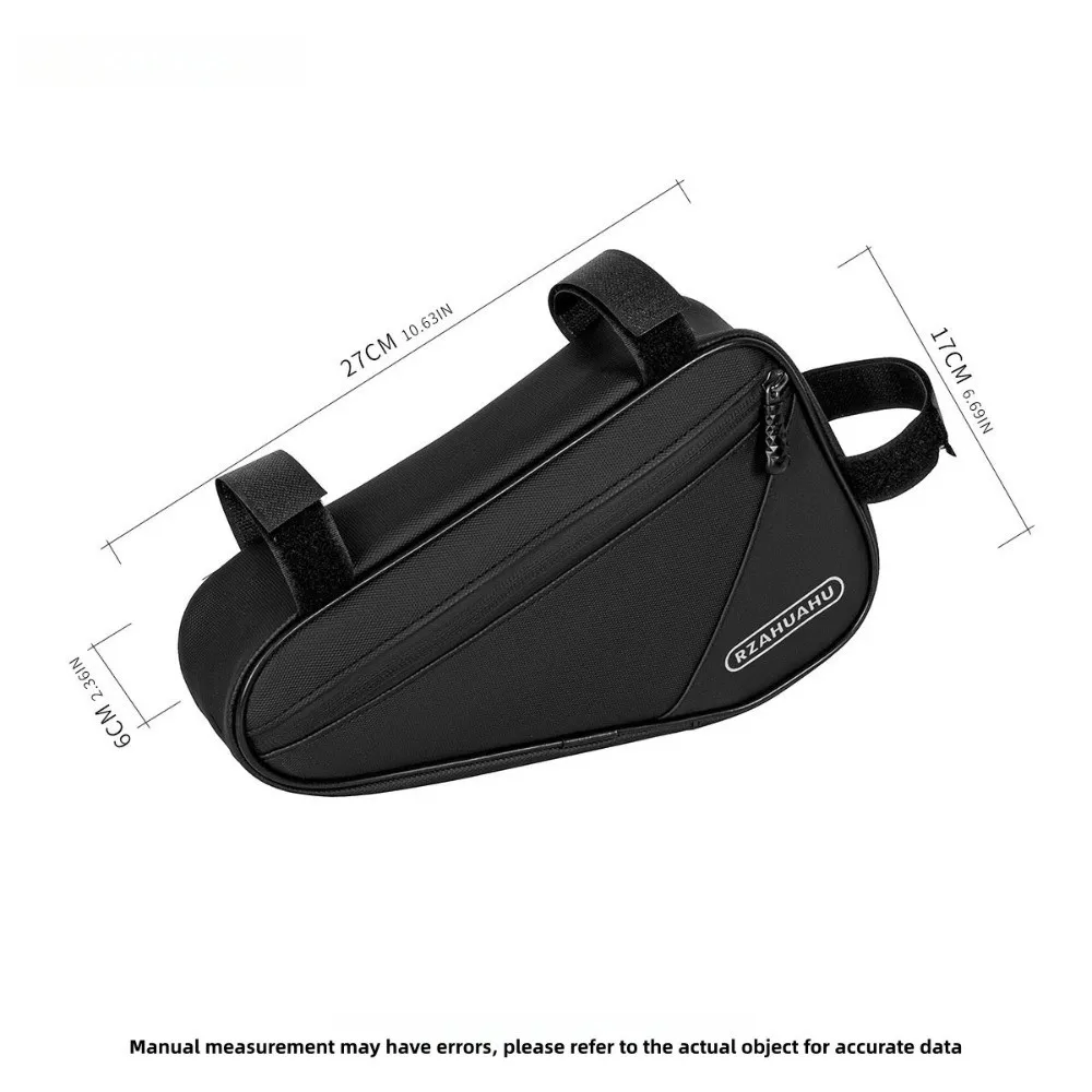 Bolsa triangular impermeable para bicicleta en el cuadro