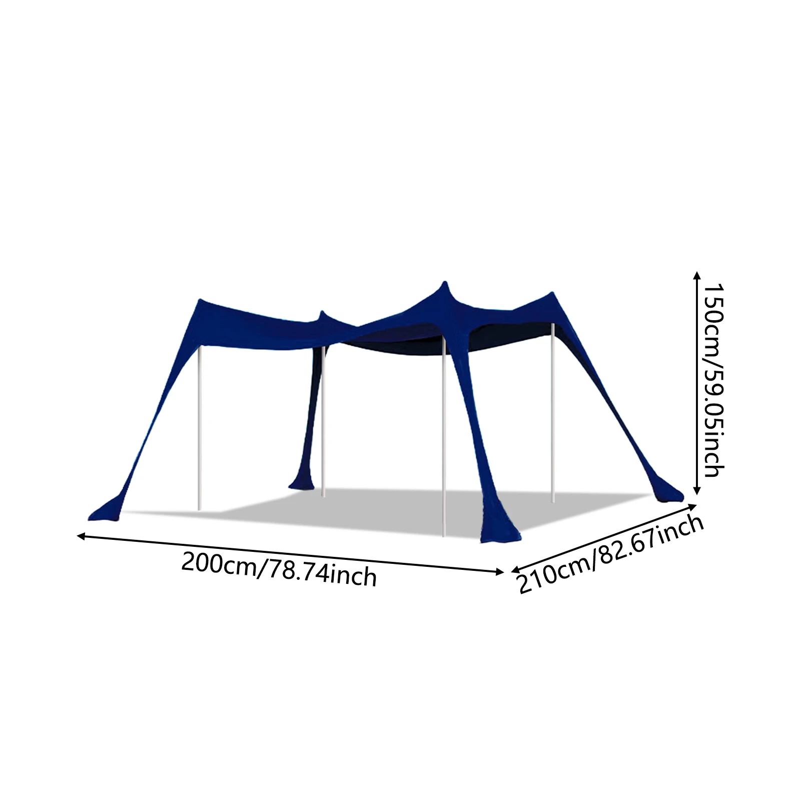 Carpa portátil de 3x3 en uso exterior