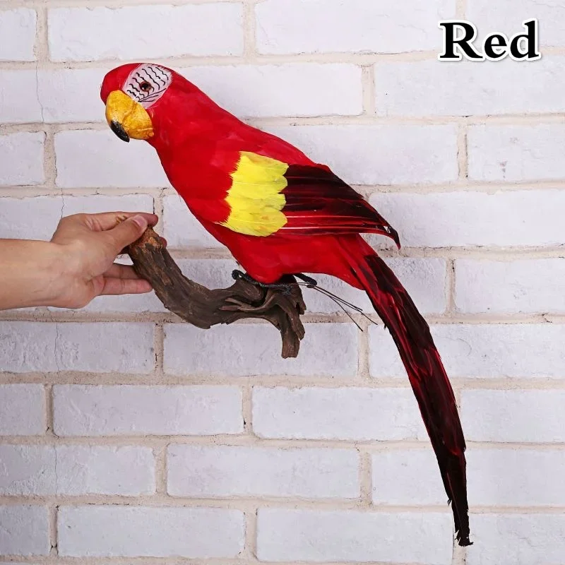 Loro Guacamayo artesanal de espuma para jardín - imagen 3