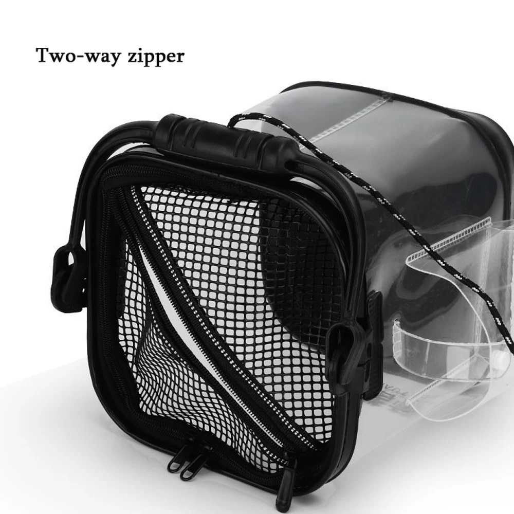 Cubo plegable EVA con bomba de oxígeno para peces vivos - imagen 2