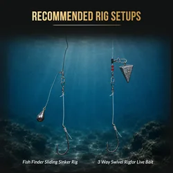 Anzuelos FishTrip para Bagre – Baitholder vástago largo doble barba