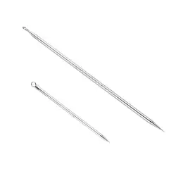 Extractor de espinillas de acero inoxidable para acné portátil