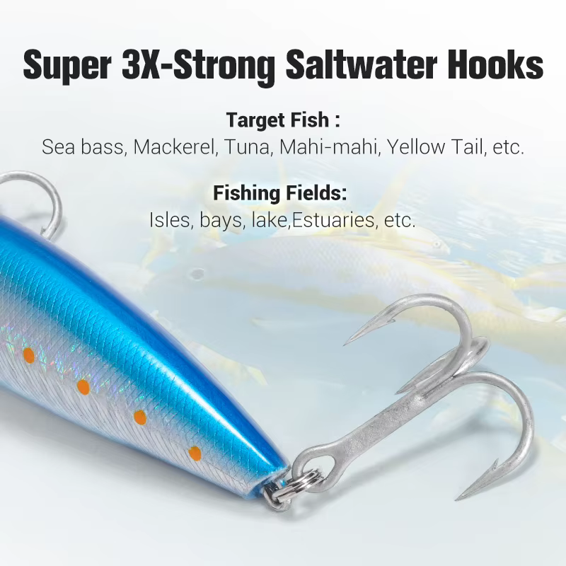 Wobbler jerkbait NOEBY 135mm 30g – Para lubina y lucio - imagen 5